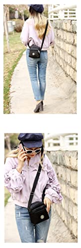 Image of MOMISY Women Mobile Messenger cellphone Bag Ladies Nylon Shoulder Cross Body Long Strap for College, Outing, Travelling, Work