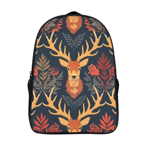 Sac à dos enfant Deer 3D imprimé imperméable 40cm pour école primaire