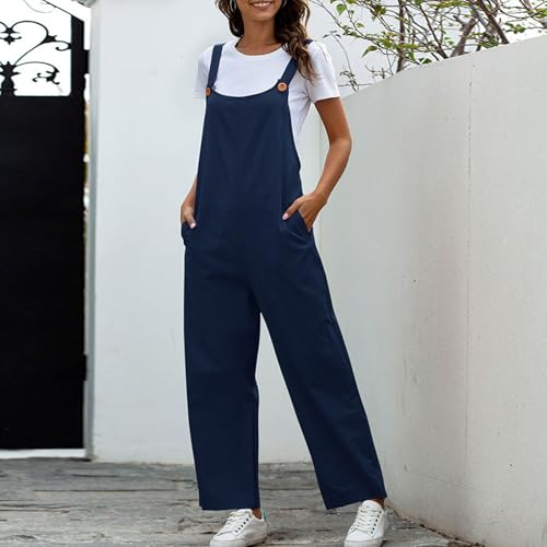 Combinaison amincissante vintage pour femme avec bretelles réglables et jambes larges - 6
