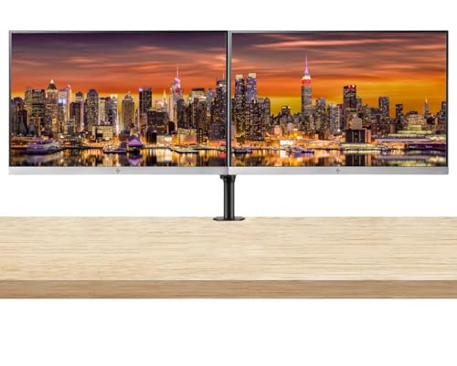 Image of HP EliteDisplay E243 24 Inch IPS LED Backlit Monitor, (1FH47A8#ABA) 2-Pack Bundle with Fully Adjustable Desk Mount Monitor Stand