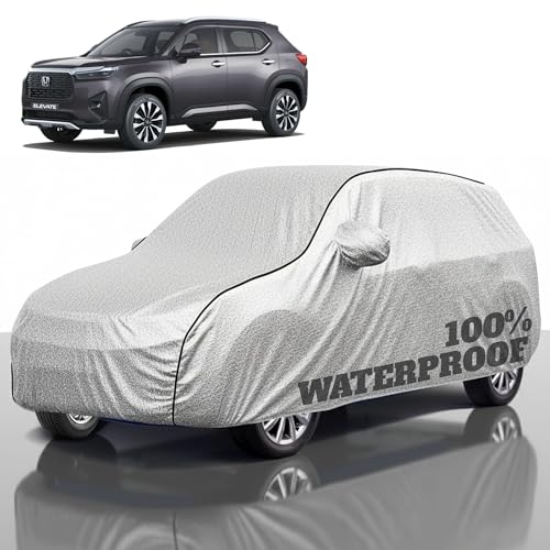 Image of Premium Polyester Car Cover Elevate All-Weather Protection from Rain, Dust & Sun | UV Resistant Fabric | Full Body Secure Fit for Outdoor & Indoor Parking Silver