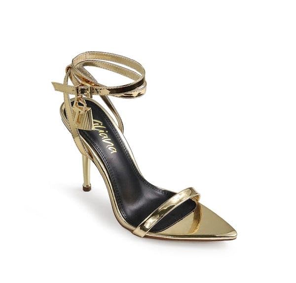 Womens Pointy Toe Stiletto High Heel Sandals