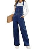 Vetinee Cute Jumpsuit - Baggy Denim Overalls for Women - Casual Medium Fit - Sizes 8 & 10