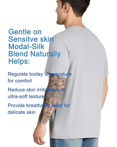 Men's Modal-Silk Shirt | Eczema-Friendly Cooling Quick Dry Undershirt3