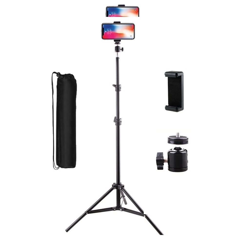 RajoNN Control Remoto Teléfono Móvil Selfie Trípode Selfie Trípode para Teléfono Gopro Soporte para Teléfono Móvil Smartphone Soporte Flexible Trípode Plegable De Aluminio para Cámara Trípode