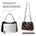 hedexe Genuine Leather Purse for Women: Suede Leather Tote Bag - Fashion Ladies Shoulder Handbag for Travel (Large-Coffee)