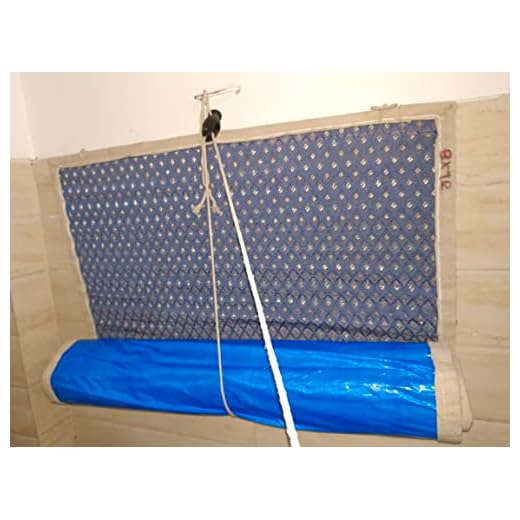 TCLPVC Waterproof Double Cool 3/7 Feet Bamboo Chick Window Closer Curtains