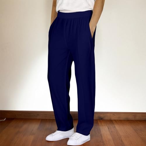 Girls Cargo Joggers Sweatpants Solid Color Loose Fit Track Pants Elastic High Waist Wide Leg Trousers with Pockets2