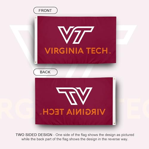 Desert Cactus Virginia Tech VA Tech VT Hokies Flag 3x5 Outdoor (#3) by Desert Cactus - Used condition - Image 2