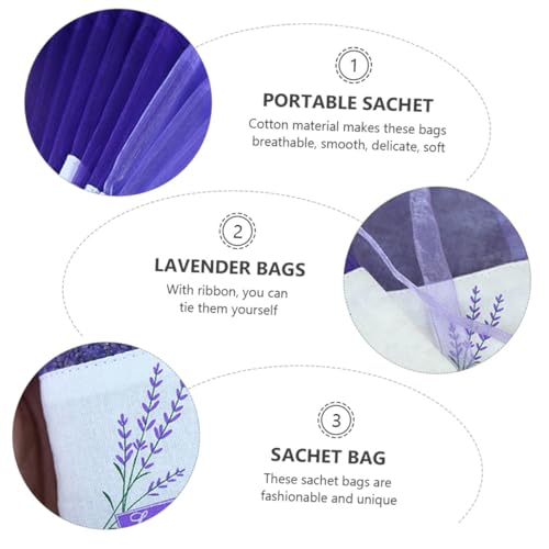Bolsitas aromáticas de lavanda 15 piezas color púrpura miniatura 3