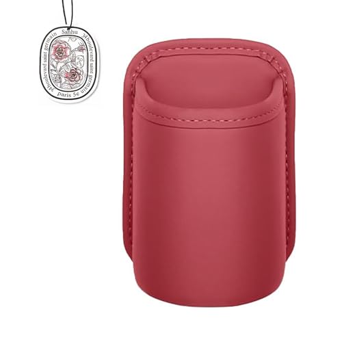 Organizador portavasos para auto de cuero PU con clip anti-caída miniatura 1