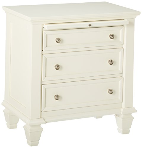 Coaster Furniture Sandy Beach Coastal 3 Drawer Nightstand Bedroom Bedside Table Storage Drawers Service Tray Buttermilk White 201302 #1