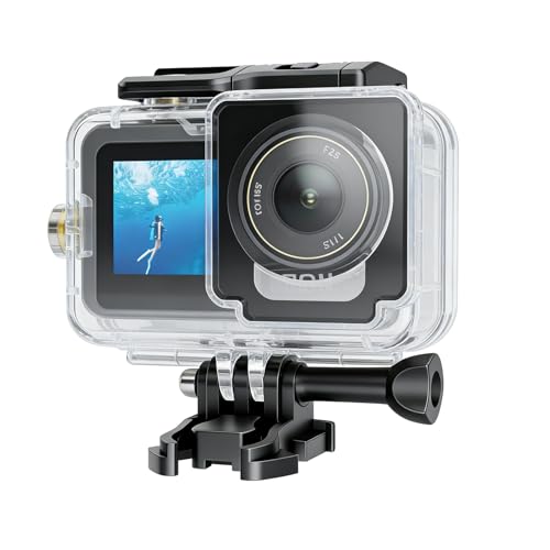 Image of Waterproof Case for DJI Action 4 /5 /6, 60M Underwater Housing with Tempered Glass Screen, PC Material Diving Protective Case with Mount Adapter (YH-DJI-6)