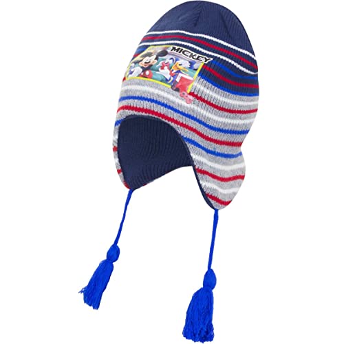 OSAB 44025 Kinder Winter Mütze Disney Mickey Mouse Micky Maus (dunkelblau, 54cm) Cover
