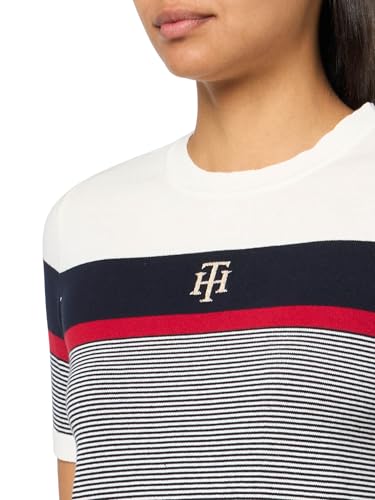 Image of Tommy Hilfiger Womens Short Sleeve Sweater