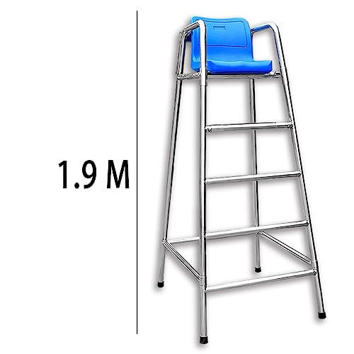 Silla salvavidas de acero inoxidable para observación en piscina miniatura 7