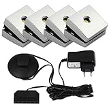 Die Clips werden durch einen LED Netzteil betrieben. Die Zuleitung ist 2m lang. Jeder Clip hat zusätzlich ca. 2m langes Kabel. Damit sind der Montage problemlose.