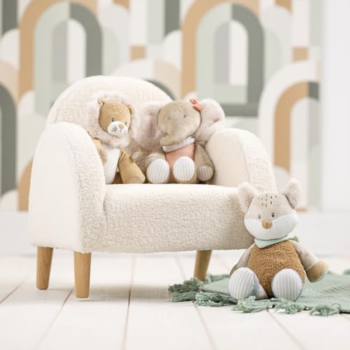 León de peluche Nattou Ernest de 29 cm con suave textura marrón para bebés 4