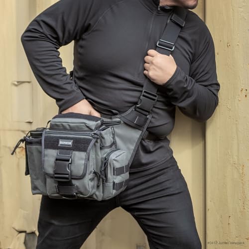 Image of MAXPEDITION Jumbo Versipack 7.4L Tactical Sling Bag, Concealed Carry Shoulder Bag, Crossbody EDC Bag, Compact Bug Out Bag, Messenger Bag for Survival Gear