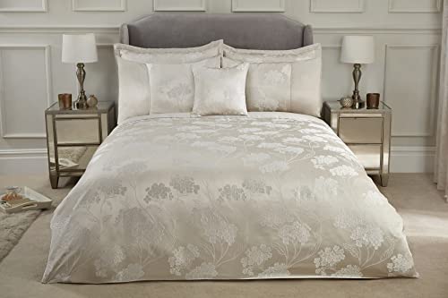 Emma Barclay Blossom - Embellished Jacquard Duvet Set in Cream - King