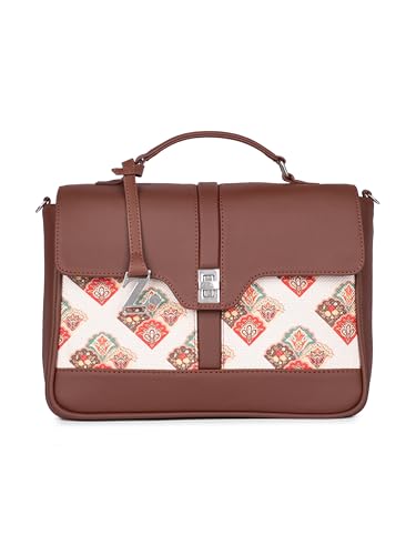Image of ZOUK | Women's Vegan Leather | Stylish Handbag with Adjustable Strap, Top Handle |
