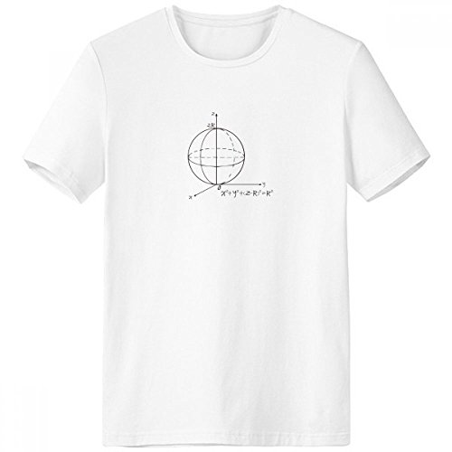 T-shirt Math Kowledge Sphère équation Cadeau Homme Scientifique 3XL