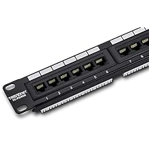 TRENDnet 24-Port Cat6 Unshielded Patch Panel, Wallmount or Rackmount, Compatible with Cat3,4,5,5e,6 Cabling, for Ethernet, Fast Ethernet, Gigabit Applications, Black, TC-P24C6 Pack of 1