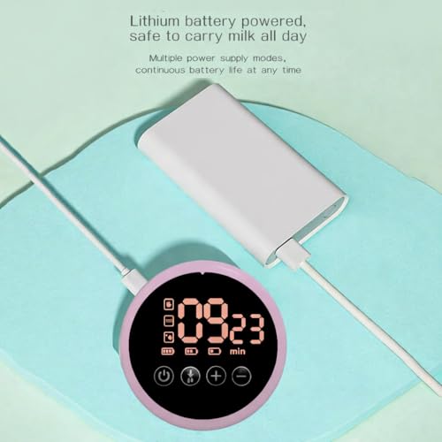 Image of MummaFirst Breast Pump Electric | Portable Breastfeeding Pump for Women | 3 Modes 12 Levels | 2+ hour battery backup | USB Type-C Rechargeable | Pink /Blue