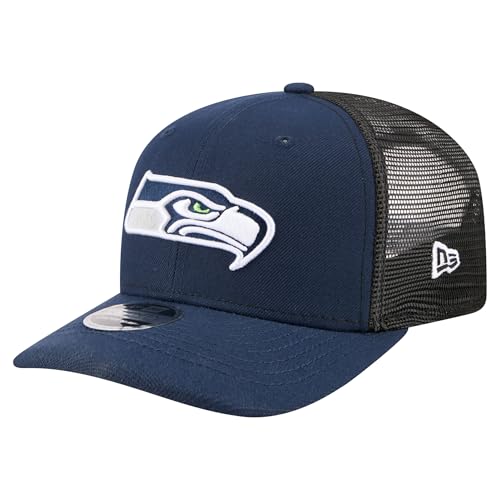 New Era Mens College Navy Seattle Seahawks 9SEVENTY Trucker Adjustable Hat