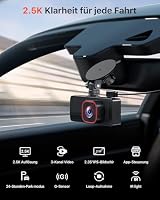 Bestsee 2.5K Dashcam Auto Vorne Hinten und Innen, 2,35" IPS-Bildschirm Dashcam Auto, mit 64GB SD-Karte, 24H Parküberwachung, WDR Nachtsicht, G-Sensor, Loop-Aufnahme, Sichtwinkel（170°+150°+150°） – Ansicht 4