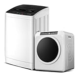 ROVSUN 3.5CuFt Clothes Dryer and 30LBS Full-Automatic Washing Machine Set, Compact Laundry Washer and Dryer Combo Set with Stainless Steel Inner Tub, for Apartment, Dorms, Home