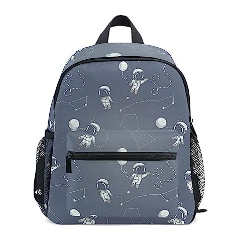 OREZI Cute Kids Back Pack Space Exploration Astronaut Todder Backpack Lightweight Preschool Kindergarten Book Bag Practical and Durable Daycare Bag for Travel,Toys Cover