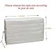Luxiv Indoor Air Conditioner Cover, White Window Unit Protection Anti-Rust Adjustable Cover for Indoor Window AC with Free Elastic Straps (21x13x2.5)