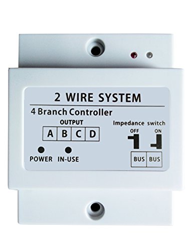 Portero automático con cámara y 2 hilos de conexión, 1, 2, 3, 4. Pantalla táctil LCD, para viviendas unifamiliares, bifamiliares, edificios de viviendas, etc.