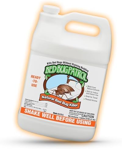 Bed Bug Patrol Bed Bug Spray & Bed Bug Killer, Made in USA - 1 Gallon
