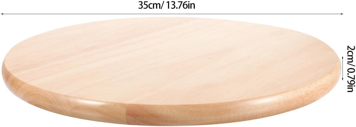 Ipetboom Round Stool Seat Replacement 13.78In Solid Wood Stool Cover Smooth Sanded Seating Part for Home Bar Canteen Dining Surface