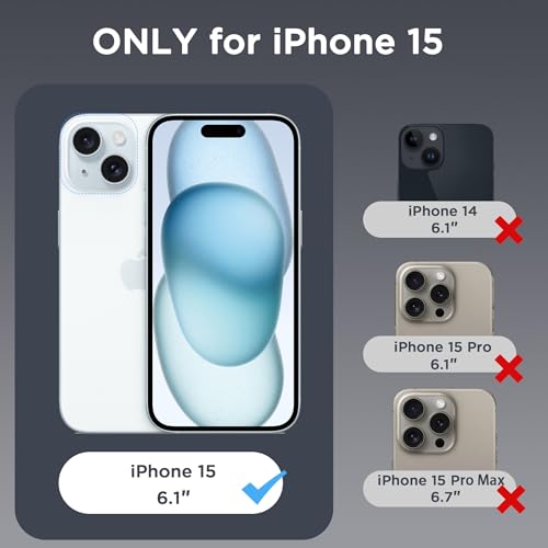 Image of CACOE Magnetic Case for iPhone 15 6.1 inch, Clear