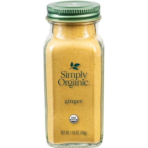 Simply Organic Ground Ginger Root, 1.64 Ounce, Non ETO, Non Irradiated, Non GMO, Complements Both Sweet & Savory Dishes