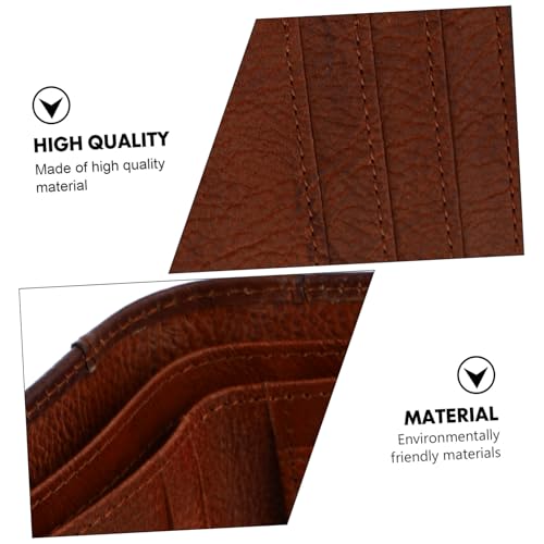 BESPORTBLE Men's Cowhide Leather Rfid Blocking Wallet Thin Business Card Holder with Money Storage Pouch Theft Coin Purse Lightweight and Portable for Everyday Use3