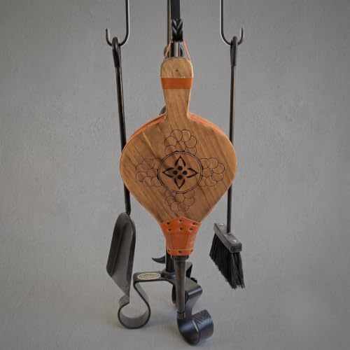 Miniatura 6 de Mge - Fuelle Manual Para Chimenea Y Barbacoa - Soplador Para Barbacoa - Soplador De Chimenea -Accesorios Chimenea Y Utensilio Chimenea En Madera Natural - 43 Cm