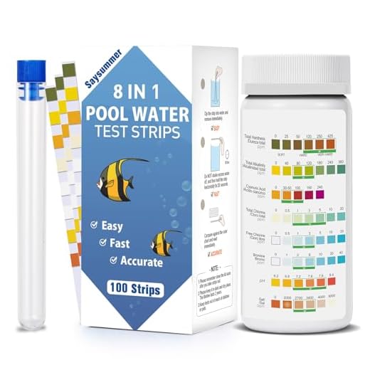 7-Way Aquarium Test Strips, 100 Strips Aquarium Testing Kit for Freshwater Saltwater, Fish Tank Pond Test Strips Testing pH, Alkalinity, Nitrite, Nitrate, Chlorine, Carbonate, Hardness