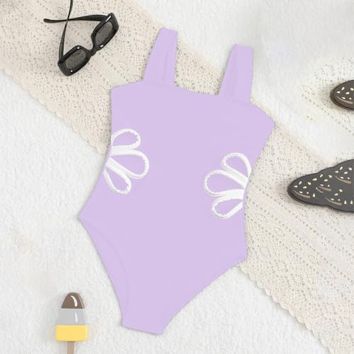 Bathing Suits for Girls Teens Kids Solid One Piece Swimsuits Cute Graphic Hollow Waist Swimwear Summer Beachwear3
