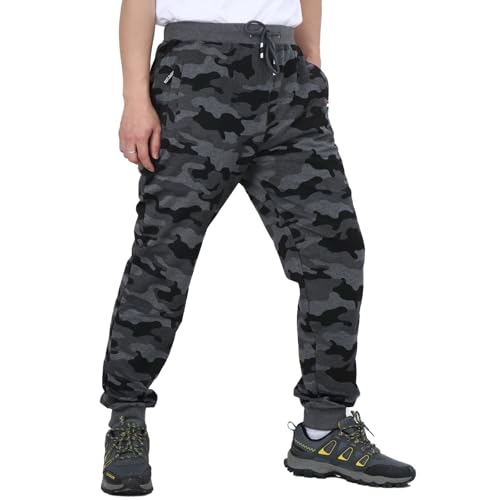HomKuch Hommes Sweatpants Camo Gym Pantalon de Travail Camouflage Joggers Course Pantalons d'entraînement