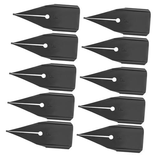Homoyoyo 10Pcs Fountain Pen Nibs for Smooth Writing Calligraphy and Signing Replacement Tips Wear Resistant Non Deformable Compact Design