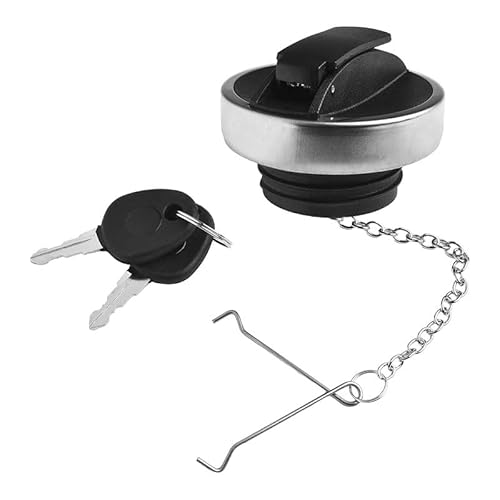 Bouchon de Réservoir de Carburant Verrouillable avec Clés, Bouchon de Réservoir de Carburant Verrouillable pour Camions - Remplacement pour 1481301 1432187 1402004