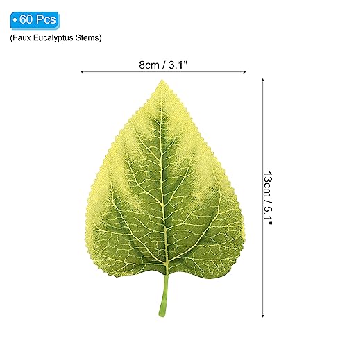PATIKIL 5.1x3.1 Artificial Green Leaves - Image 2