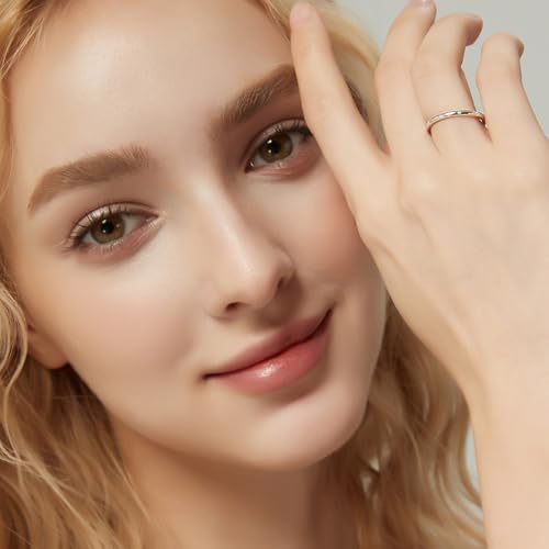 SHINYSO 925 Sterling Silver Ring Engagement Wedding Band with Blue Turquoise Stackable Rings for Her Size 4-104