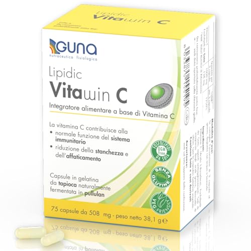 GUNA - Guna Lipidic Vitawin C Integratore di Vitamina C Liposomiale 75 Capsule - 944536275