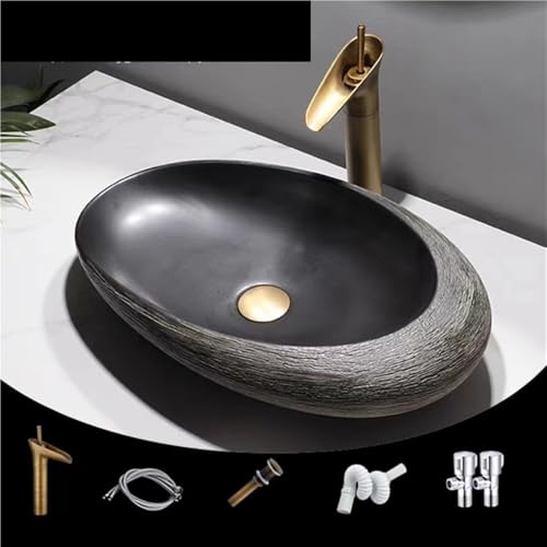 Lavabo de baño sobre encimera moderno fabricado en cerámica blanca rectangular 3