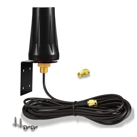 Bingfu Utomhus 4G LTE-antenn väggmonterad vattentät SMA hane 5 dBi antenn kompatibel med Vodafone EE O2 tre 4G LTE router gateway modem mobilrouter port trail kamera